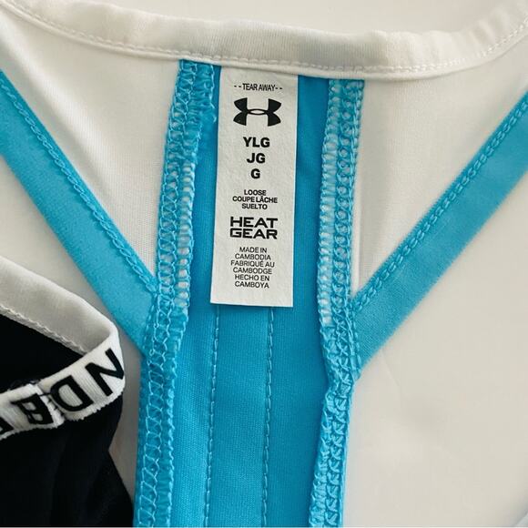 Under Armour | Racer Back Loose Fit Logo Trim Tank Top Bundle NWT L - Picture 11 of 13